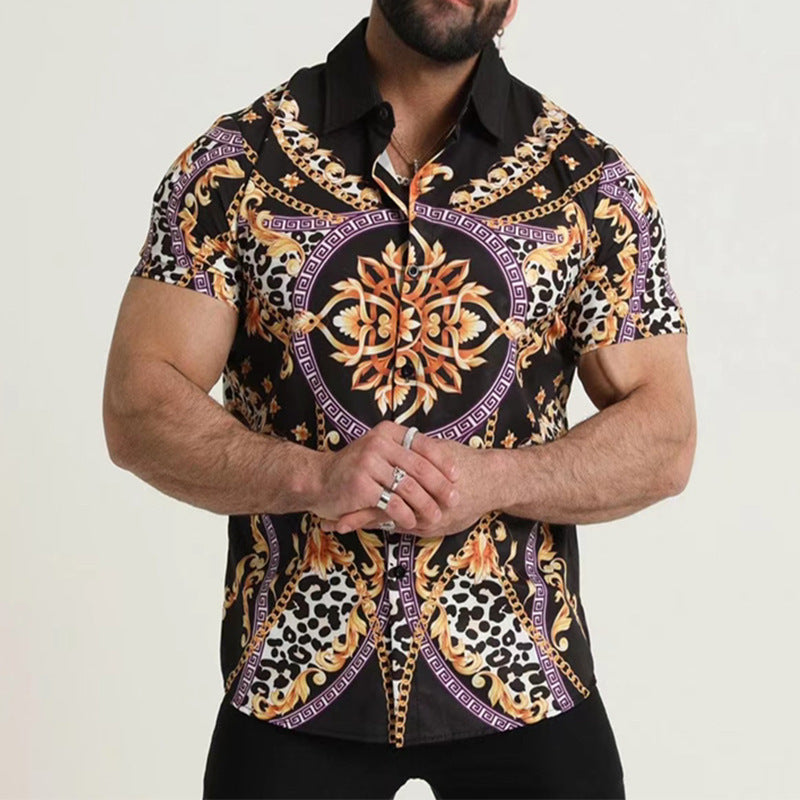 Digital Printed Lapel Shirt For Men - Image 2