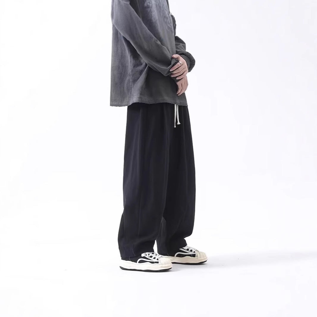Cotton Men's Loose Wide Leg Pants - Image 6