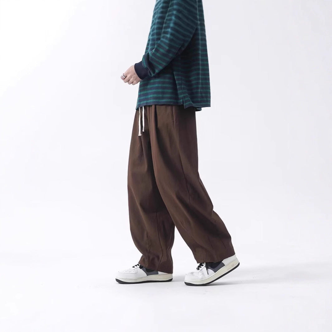 Cotton Men's Loose Wide Leg Pants - Image 4