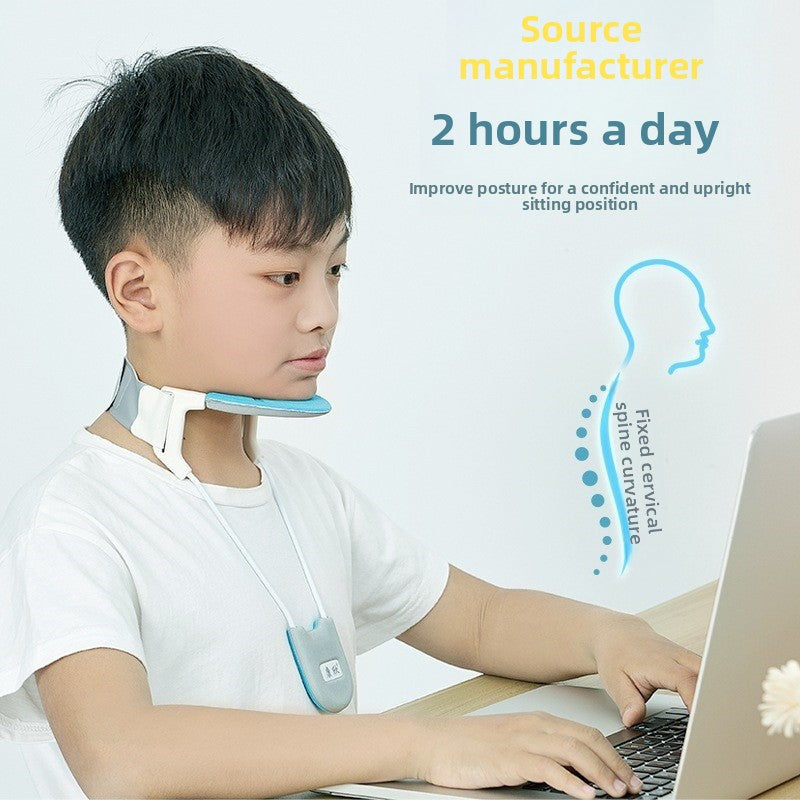 Child writing posture correction neck brace