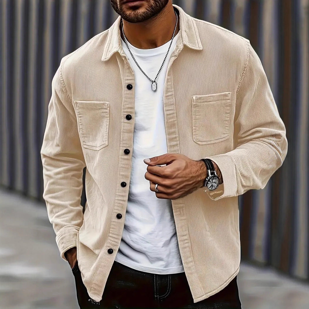 Fashion Spring Button Jacket Coat For Men - Image 4