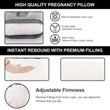 Ergonomic J-Shaped Maternity Pillow