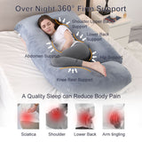 Ergonomic J-Shaped Maternity Pillow
