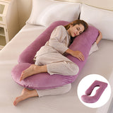 Ergonomic J-Shaped Maternity Pillow