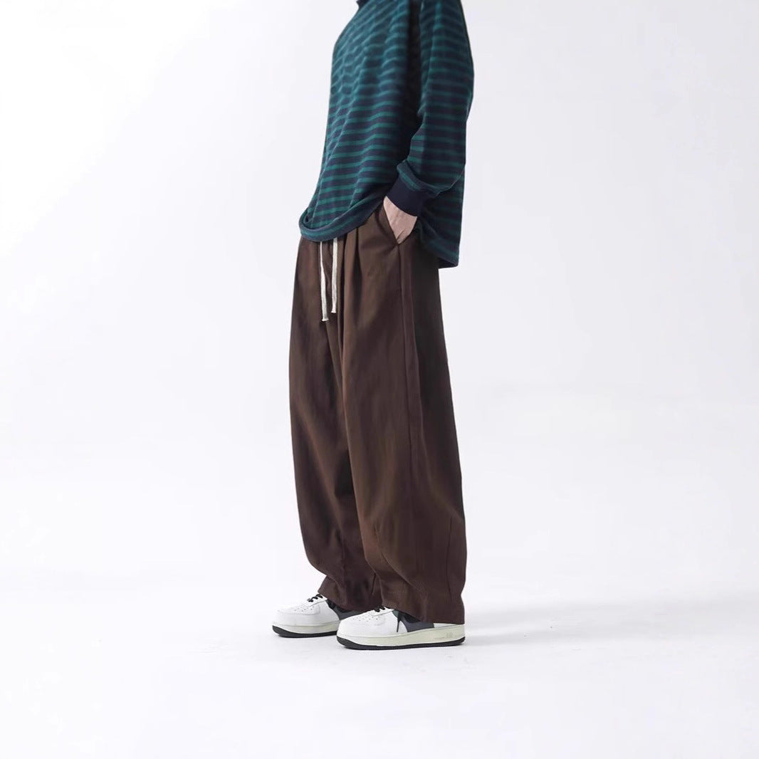 Cotton Men's Loose Wide Leg Pants - Image 3