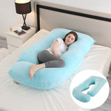 Ergonomic J-Shaped Maternity Pillow